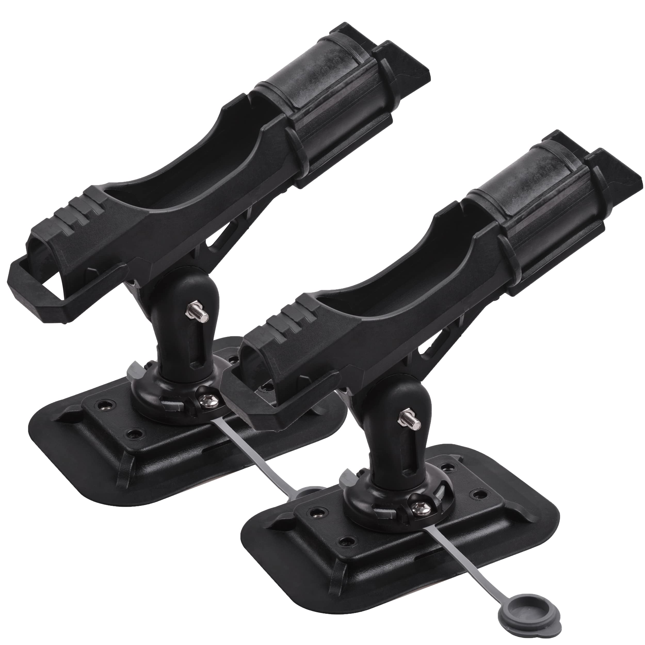 Boat Fishing Rod Racks Rotatable 360 Degree Fishing Rod Fixed Holder Pole Support Stand Rack Bracket Rest for Boat Kayak Canoe Raft Accessory Outdoor Tool (2 Packs)