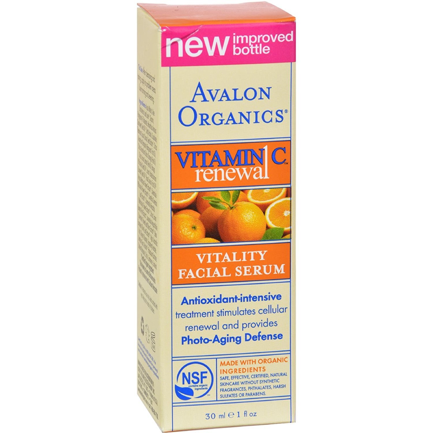 avalon organics facial serum