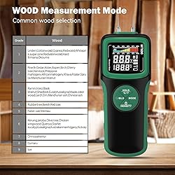 Wood Moisture Meters, Pin & Pinless 2 In 1 Moisture