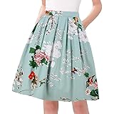 Taydey A-Line Pleated Vintage Skirts for Women