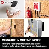 VELCRO Brand Heavy Duty Stick On Strips 50mm x 100mm Set of 15 Black view 4