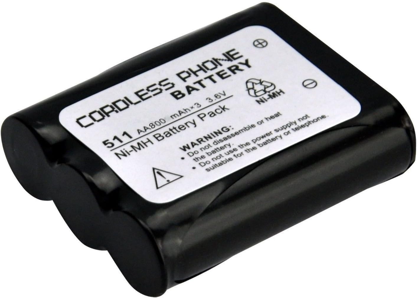 LQM 3.6V 800mAh Rechargeable Battery for Panasonic P-P511 HHR-P402A ER-P511 ER-P507 N4HKGMA0001 Type 24 Cordless Phone Battery
