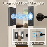 Tonitrui Upgraded Magnetic Door Catch 2 Pack Black Quiet Easy Install view 2