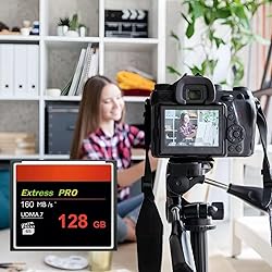 HSANYIUR 128GB UDMA Speed Up to 160MB/s,Original CF