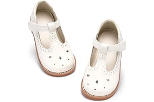 ESTINE Toddler Kids Uniform Oxfords School Flats for Little Girls Flower Dress Church Shoes