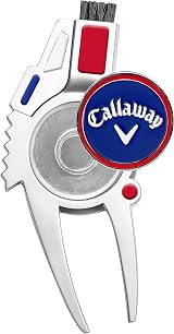 Callaway 4-in-1 Divot Tool Red White Blue with Magnetic Marker view 2