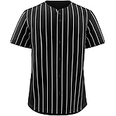 KXK Blank Baseball Jersey for Men Casual Button Down Shirts Short Sleeve Active Team Sports Uniform