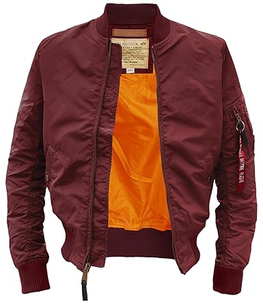 Alpha Industries Herren Bomberjacke Ma- Tt