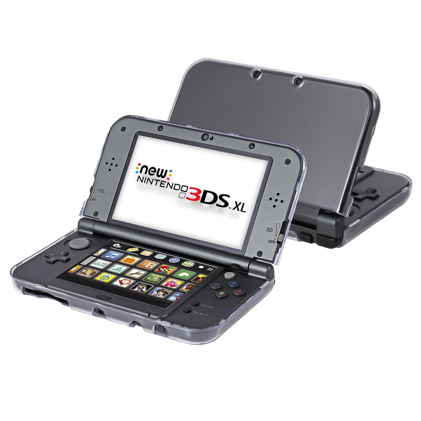 VSEER New 3DS XL Case - Ultra Clear Crystal Transparent Hard Shell Protective Case Cover Skin Hinge-less Design for New 2015 Nintendo 3DS XL LL - (Clear)