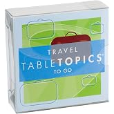 TableTopics Travel to Go Question Card Game - 40 Conversation Starter Cards About Travel, Vacations, Roadtrip Essentials for Friends, Adult Car Game