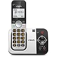VTech VG232 Cordless Phone with Answering Machine - with Large Display Full-Duplex Speakerphone Caller ID/Call Waiting Last 10 Number Redial
