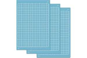 ReArt Light Grip Mats for Cricut Joy Xtra - 12 x 8.5 Inches Craft Paper Cutting Mat Use with Printer Paper, Vellum, Light Cardstock & More, Sewing and Crafting (3 Packs Light)