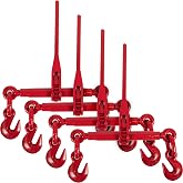 US Cargo Control Ratchet Chain Binders 3/8"- 1/2" (4-Pack), 9,200 LBS Working Load Limit, Use Ratchet Binders with 3/8 Inch Grade 70 and 3/8 Inch &amp; 1/2 Inch Grade 43 Chain