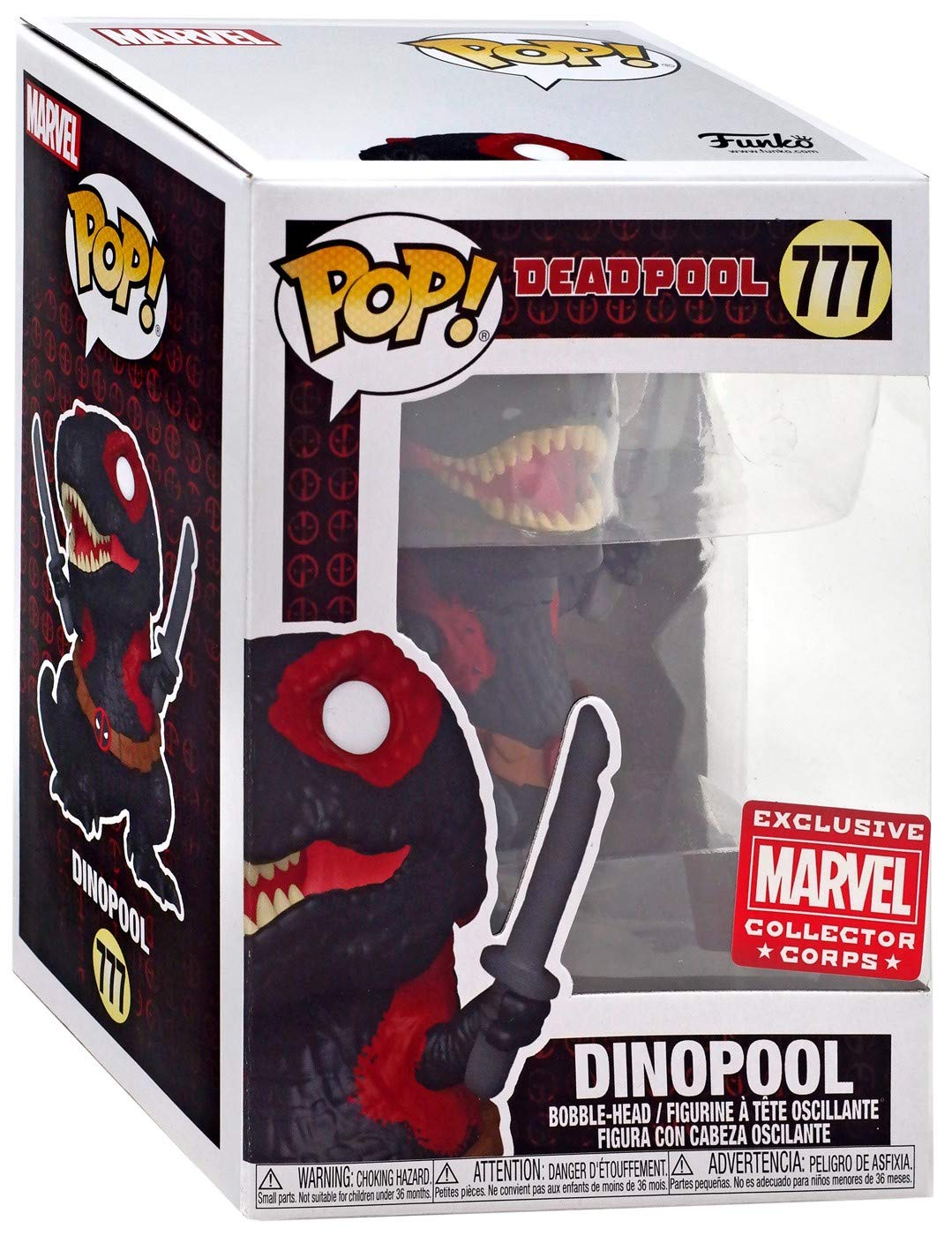 POP! Funko Marvel Collector Corps Exclusive 30th Anniversary DinoPool #777 w/ Free Acrylic Case