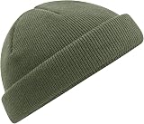 Beechfield B43R Black Fisherman Beanie Hat Unisex 100% Recycled Polyester view 9