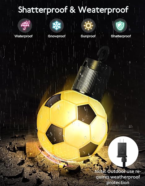 RAINBOWSHOW WORLD CUP 2026 SOCCER, SMART OUTDOOR STRING LIGHTS