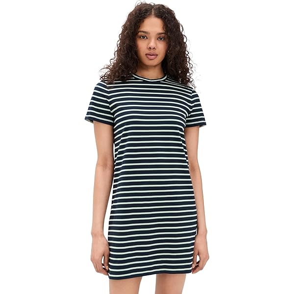 madewell midi tee dress Madewell Ribbed Shoulder Tee Midi Dress in Black M