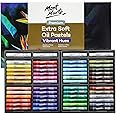 Mont Marte Extra Soft Oil Pastels 52pc, Assorted Bright Colors, Vibrant and Buttery, Versatile Art Pastels for Blending, Layering & Shading, Ideal for Art, Craft, Coloring and Sketching