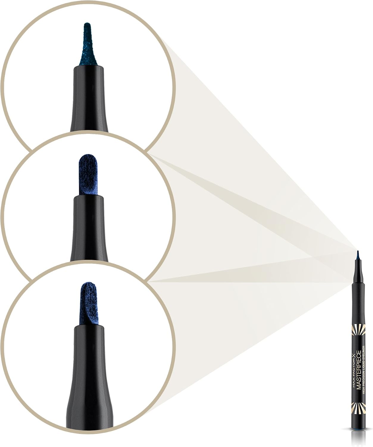 Max Factor Masterpiece High Precision Liquid Eyeliner, 1 ml, Sapphire - Image 4