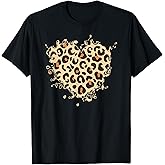 Leopard Print Heart T-Shirt