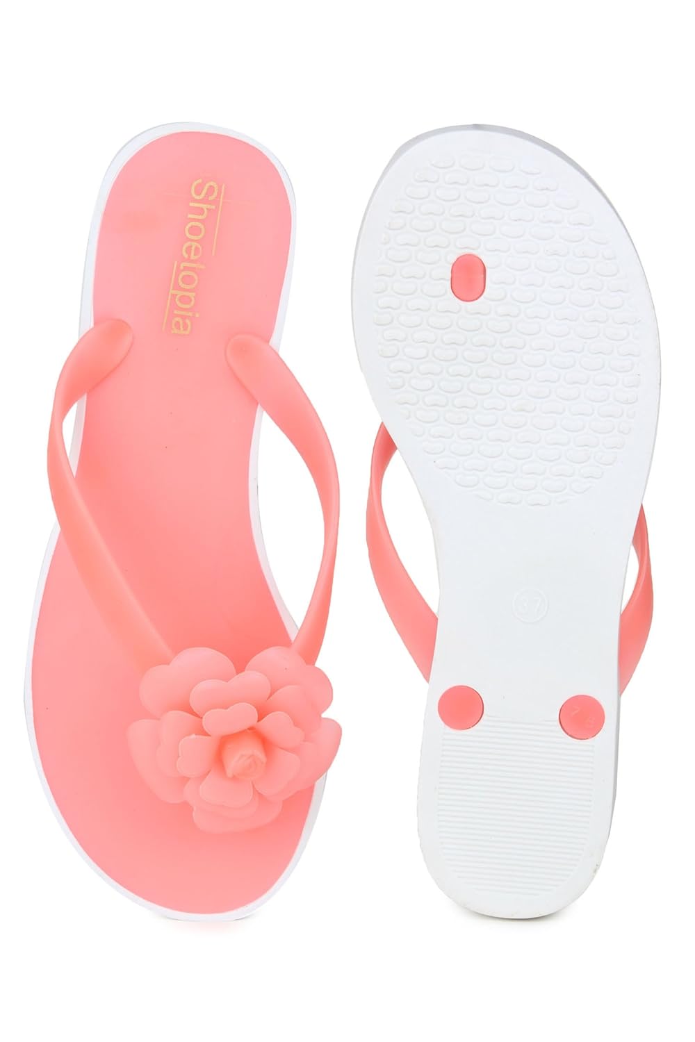 do bhai flower-slipper-f fashionable stylish & smart casual flipflops for women