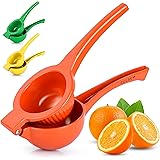Zulay Premium Quality Metal Orange Squeezer, Citrus Juicer, Manual Press for Extracting the Most Juice Possible - Orange Juic