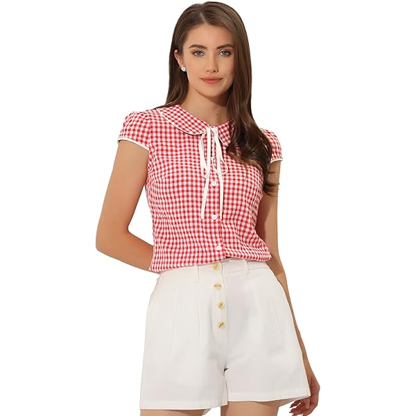 トップス CHER PLAID PUFF FRILL TOPS Birthdaybash 81v1RQm7BjL._UY350_.jpg