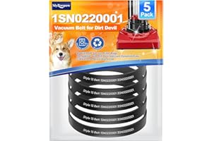MyKEEPOW Style 15 Replacement Belts for DirtDevil Style 15 Dynamite and Power Express Upright Vacuum Cleaner, Replace Parts 1SN0220001 & 3SN0220001, 5 Pack