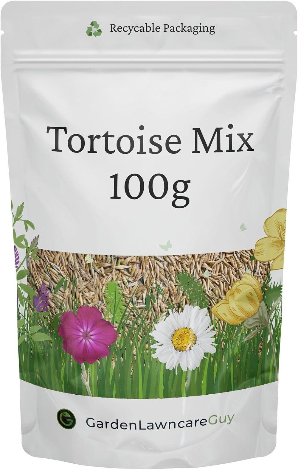 Garden Lawncare Guy Tortoise Grass Seed and Forage Mix 100g - Fast Growing