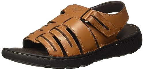 Men's Lc1539ctan Leather Outdoor Sandals