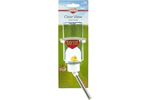 Kaytee Clear View Water Bottle for Pet Gerbils, Hamsters & Mice, 4 oz
