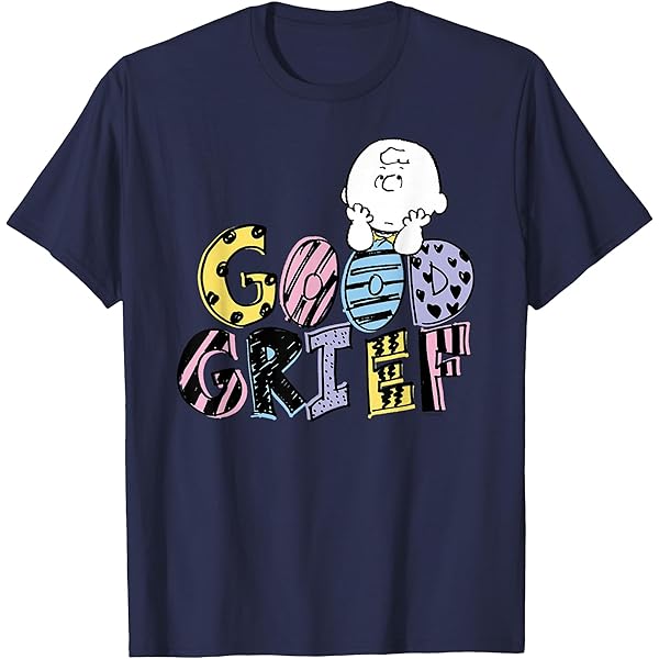 Amazon.com: Peanuts Charlie Brown Good Grief T-Shirt : Clothing