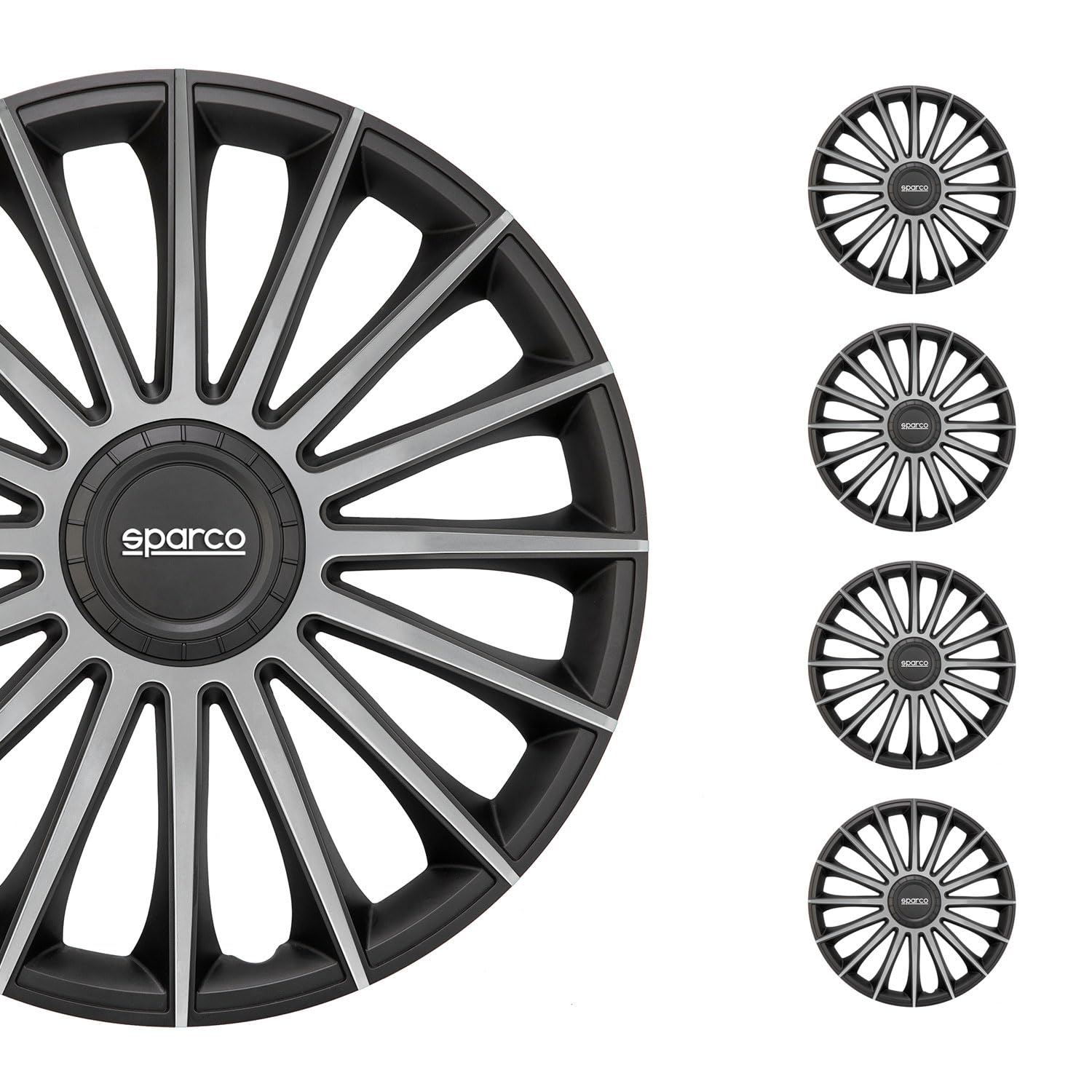 Sparco Set Sparco Wheel Covers Torino 14-inch Black/Silver