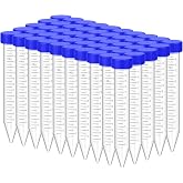 SimPure Centrifuge Tubes 15mL, Conical Tubes Sterile 50PCS Screw Caps Tube | Polypropylene, Screw Caps, Plastic Container with Graduated and Write Marks, Non-pyrogenic, DNase/RNase Free, Human DNA-Free