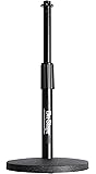 On Stage DS7200B Adjustable Desk Microphone Stand, Black