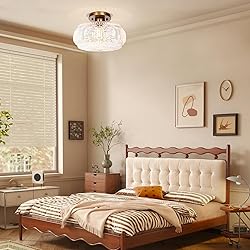 OYKYOHEI Semi Flush Mount Ceiling Light, Upgraded