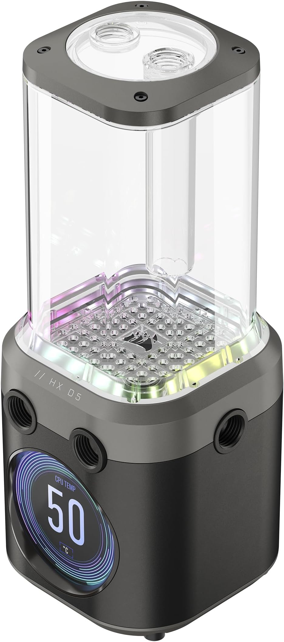 Corsair iCUE LINK XD5 RGB ELITE LCD Pump Reservoir Unit D5 PWM Stealth Grey