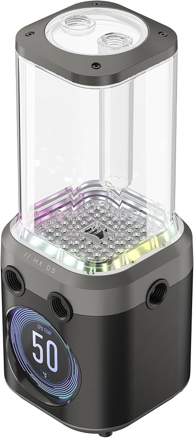 Corsair iCUE LINK XD5 RGB ELITE LCD Pump Reservoir Unit D5 PWM Stealth Grey