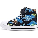 EUXTERPA Kids High Top Shoes Toddler Canvas Sneakers Boys Girls Casual Walking Sports Shoe