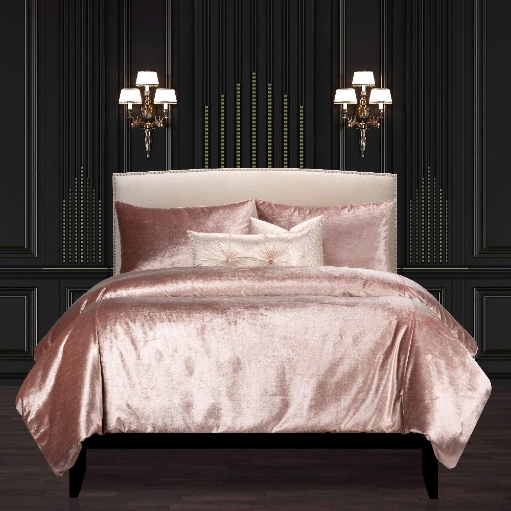 Amazon Com 6 Piece Pink King Bedding Set Glam Bed