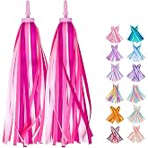 Mlurcu Bike Streamers Bike Tassels for Kids 1 Pair, Kids Bike Accessories Scooter Bicycle Tricycle Handlebar Streamers Handle Bar Grips Accessories for Girls and Boys