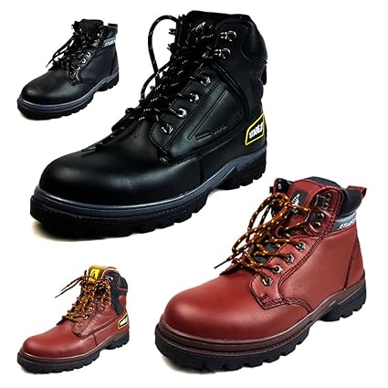 STAREX | botas de seguridad impermeable Hiker | punta de acero |fg piel A901 negro