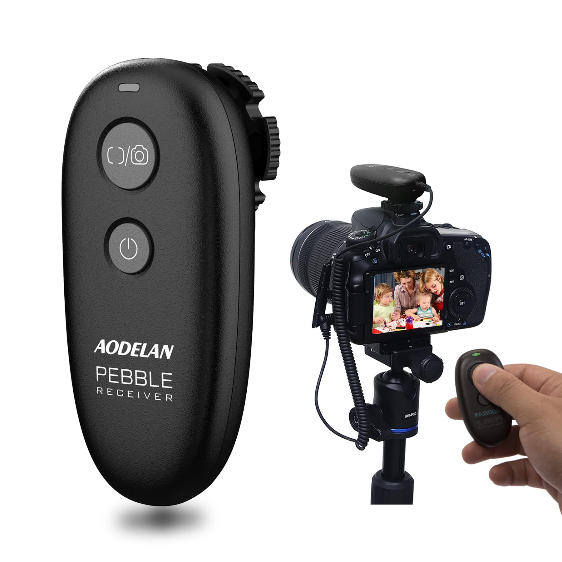 AODELAN for Canon Remote Shutter Release,Wireless Camera Remote for Canon T6,T7,T5,T3,EOS RP,T8i,T7i,T6i,T2i,2000D,6D,SL1,SL2,5D Mark IV,6D Mark II,Replace RS-80N3 & RS-60E3
