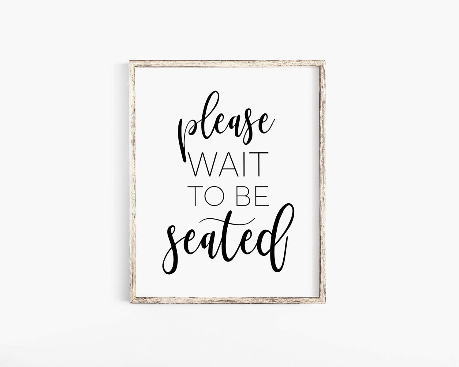 Malertaart Please Wait To Be Seated Sign Bathroom Wall Decor