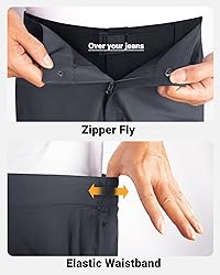 33,000ft Men's Rain Pants Full Zip Waterproof Pants
