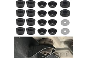 Edicapo Body and Cab Mount Bushing Kit Compatible with F250 F350 2WD/4WD 1999-2018 Polyurethane Body Cab Mounts Bushings Washers Replace: KF04050BK.