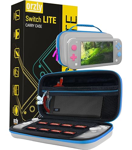Nintendo Switch ケース付き Amazon.com: Orzly Nintendo Switch Case (Turquoise, Switch Lite