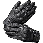 VXW Goat Leather Motorcycle Gloves for Men and Women - with PVC Knuckle Protection & Palm Sliders, Touchscreen, Dirt Bike/ATV/BMX/Motocross Riding Gear