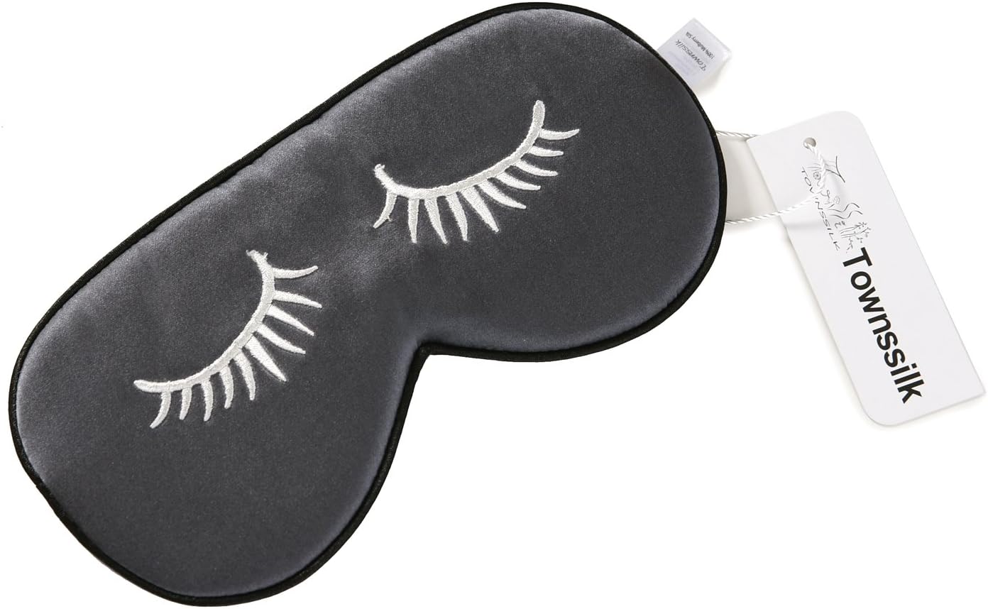ce bandeau pour les yeux vous aidera à dormir Masque de sommeil 100 soie avec sangle réglable