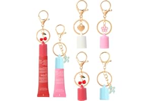LIMPSKYS Keychain Cap for Summer Fridays 0.5 Oz Lip Balm keychain,Keychain Cap Compatible with LANGIGE 0.35 oz Lip Balm（No Lip Balm）
